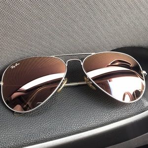 Rose Gold / Silver Framed Ray-Bans
